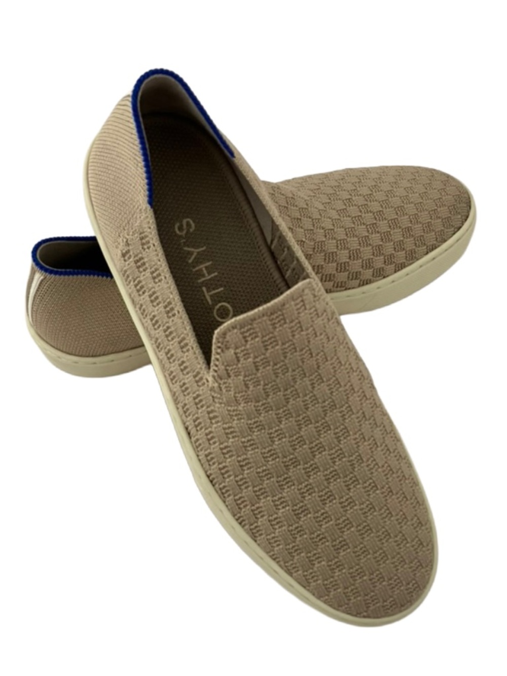 Rothy's The Original Slip-On Latte (Tan) Honeycomb Size 7 Eco Conscious Shoes